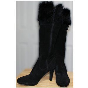 PRIALPAS GOMMA Black Suede Leather Boots - 8½